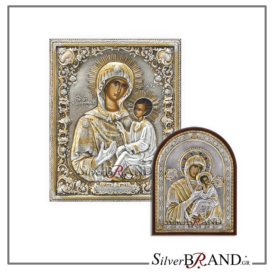 Серебряной Иконы Greek Orthodox Silver Icon