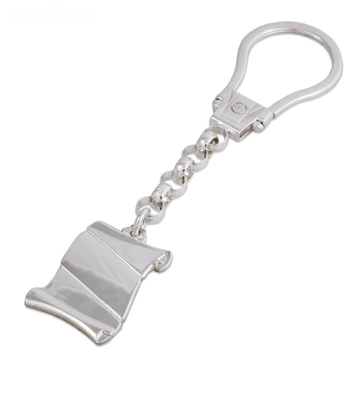 Silver Key Ring Papyrus 10,5x2cm