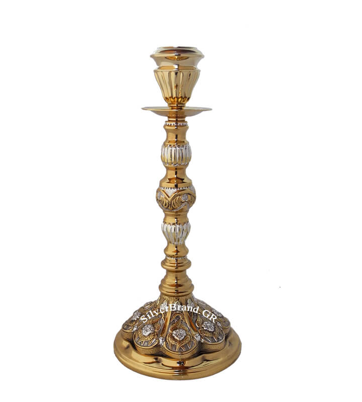 Gold-Plated Candlestick (32cm) Sp163214
