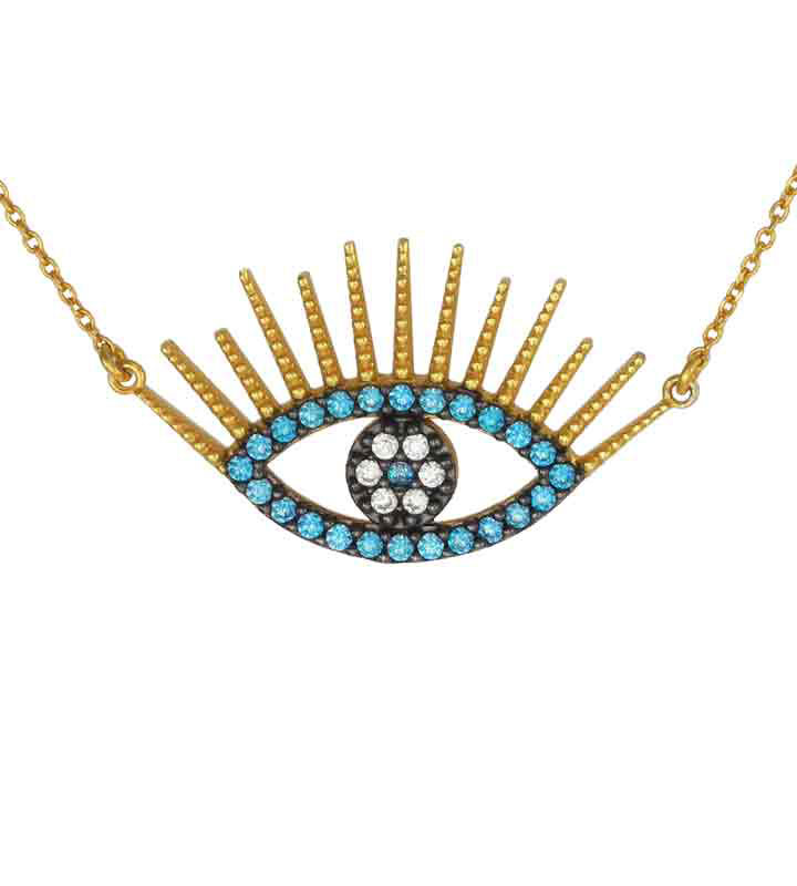 Silver Pendant Necklace 121-EYE4526