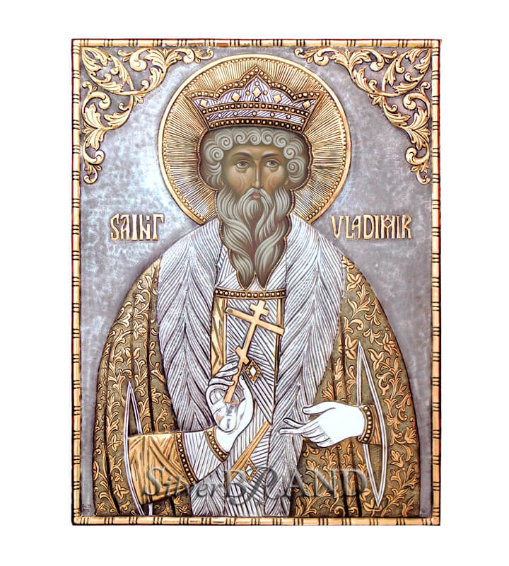 Святой Владимир Серебряной Иконы (40x30cm 55)
