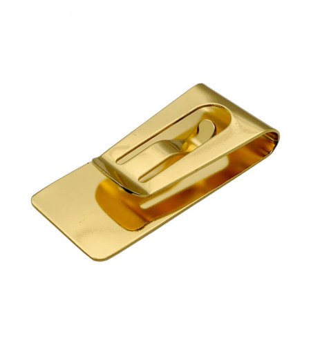 Money Clip Κλιπ Χρημάτων Χρυσαφί 5,5x2,6cm 187-HMC3018