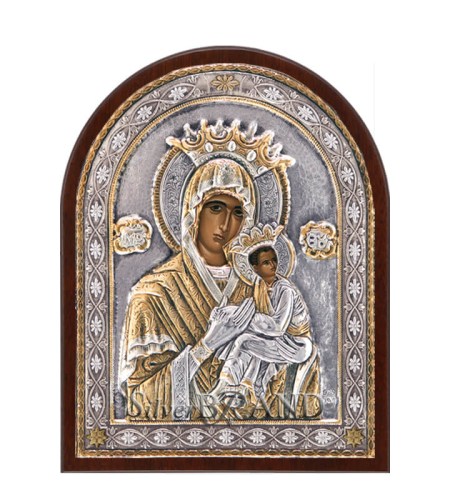 Greek Orthodox Silver Icon Virgin Mary 18Χ14 Ασημένια Εικόνα Παναγία 18Χ14 Богородица 43171371-524B