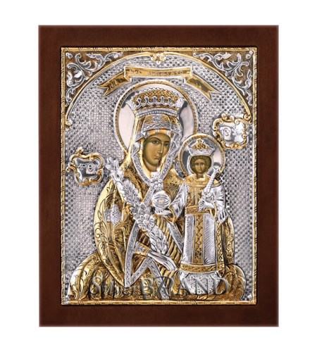 Greek Orthodox Silver Icon Virgin Mary Ασημένια Εικόνα Παναγία Богородица c:41181471-113B