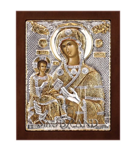 Greek Orthodox Silver Icon Virgin Mary Ασημένια Εικόνα Παναγία Δεξιοκρατούσα Богородица c:37181471-202B