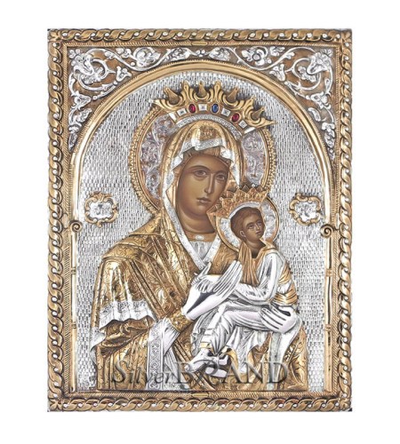 Greek Orthodox Silver Icon Virgin Mary Ασημένια Εικόνα Παναγία Aμόλυντος Богородица c:43282261_353