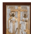 Άγιος Κωνσταντίνος και Αγία Ελένη Ασημένια Εικόνα (Επίχρυση) 20x16cm