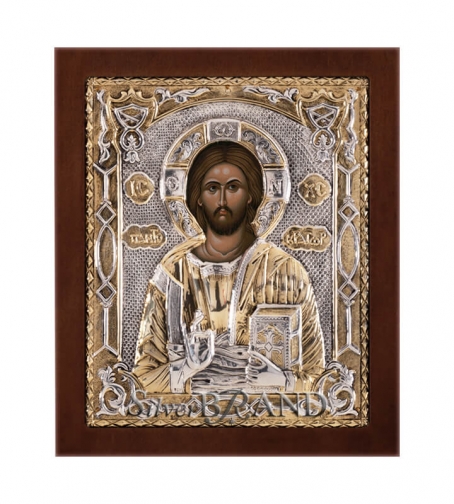 Orthodox_Silver_Icon_Christ_Pantocrator_Христос_Вседержитель_c:11221871-217B_a