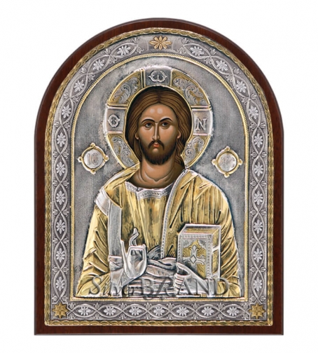 Orthodox_Silver_Icon_Christ_Pantocrator_Христос_Вседержитель_c:11221771-521B_a
