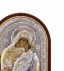 Greek Orthodox Silver Icon Virgin Mary Theotokos Glykofilousa 14x11cm (Gold Plated)