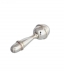 Small Silver Maraca 8cm for Baby Boy / Girl