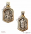 Silver Pendant 925° Virgin Mary - Archangel Michael (Gold Plated)