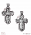 Silver Cross 925° Crucifixion of Jesus - Virgin Mary