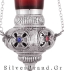 Hanging Vigil Oil Lamp (height 17cm) Sterling Silver 925 E111706