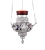Hanging Vigil Oil Lamp (height 17cm) Sterling Silver 925 E111706