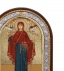 Παναγία Έφορος του Αγίου Όρους Ασημένια Εικόνα με Μεταξοτυπία 23x18cm