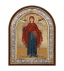 Παναγία Έφορος του Αγίου Όρους Ασημένια Εικόνα με Μεταξοτυπία 23x18cm