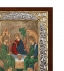 Αγία Τριάδα Ασημένια Εικόνα με Μεταξοτυπία 26x20cm