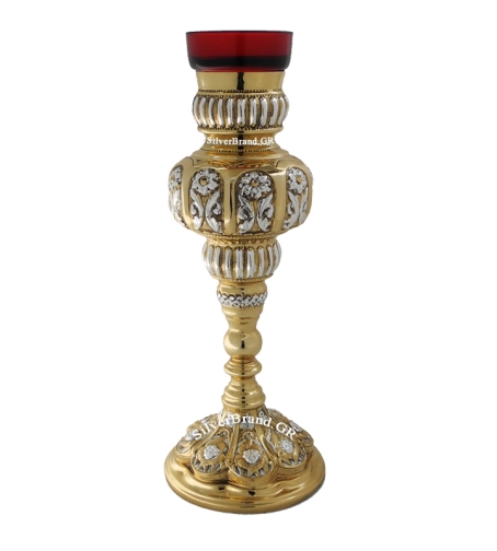 Καντήλι Καθιστό Επάργυρο - Plated Vigil Lamp - Лампадa Настольнaя  SP 123214