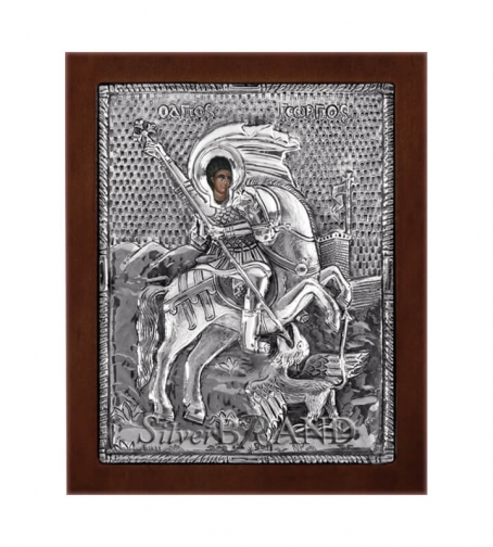 Orthodox_Silver_Icon_Saint_George_Святой Георгий_c:63131070-244G_a