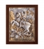 Greek Orthodox Silver Icon Saint Dimitrios 17x14cm (Gold Plated)