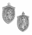 Silver Pendant 925° Saint Christopher - Archangel Michael