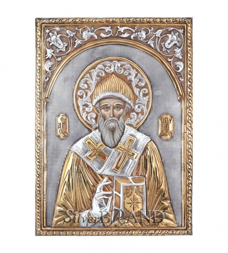 Orthodox_Silver_Icon_St.Spiridon_Святой Спиридон_c:74362661-377_0
