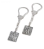 Silver Key Ring Virgin Mary - Saint Christopher 10x2cm
