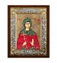 Αγία Μαρίνα Ασημένια Εικόνα με Μεταξοτυπία 26x20cm
