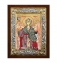 Αρχάγγελος Γαβριήλ Ασημένια Εικόνα με Μεταξοτυπία 26x20cm