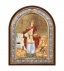Greek Orthodox Silver Icon Saint Barbara Hagiography 23x18cm