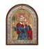 Greek Orthodox Silver Icon Saint Christopher Hagiography 23x18cm