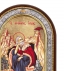 Προφήτης Ηλίας Ασημένια Εικόνα με Μεταξοτυπία 23x18cm