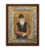 Greek Orthodox Silver Icon Saint Paisios Hagiography 26x20cm