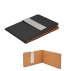 Πορτοφόλι για Κάρτες με Money Clip (Μαύρο - Καφέ) 11x8cm