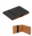 Card Wallet (Black - Brown) 12x9cm 187-4102