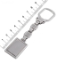 Silver Key Ring Rectangle 9,5x2cm