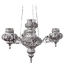 Hanging Multi Vigil Oil Lamp (height 34cm) Sterling Silver 925 E223412