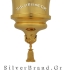 Hanging Vigil Oil Lamp (height 44cm) Gold-Plated Sp114429