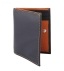 Antitheft Card Wallet (Navy - Camel) with RFID 10x7,5cm