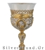 Евхаристические наборы с позолотой 1500 мл с серебряной чашкой (высота 40cm) Sp 104031
