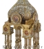 Gold plated Round Church Tabernacle 87x30cm (Sp 258830)