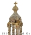 Gold plated Round Church Tabernacle 87x30cm (Sp 258830)